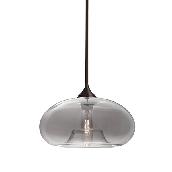 Besa Lighting Bana Cord Pendant, Smoke, Bronze Finish, 1x60W Incandescent 1TT-BANASM-BR - main